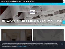 Tablet Screenshot of meazaconstrucciones.com